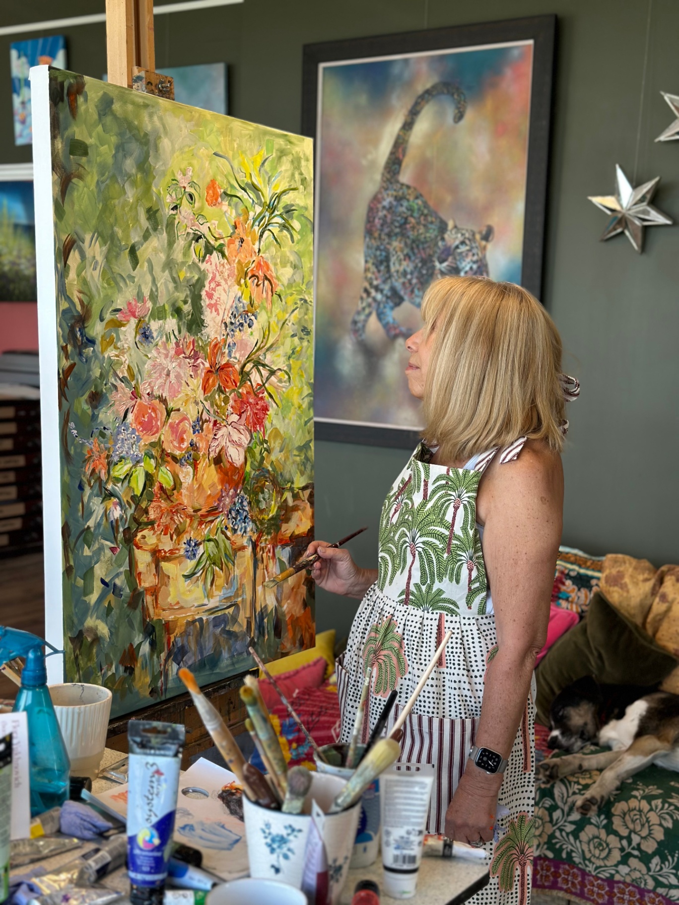 The artist - Studio photograph by Heather Lavender