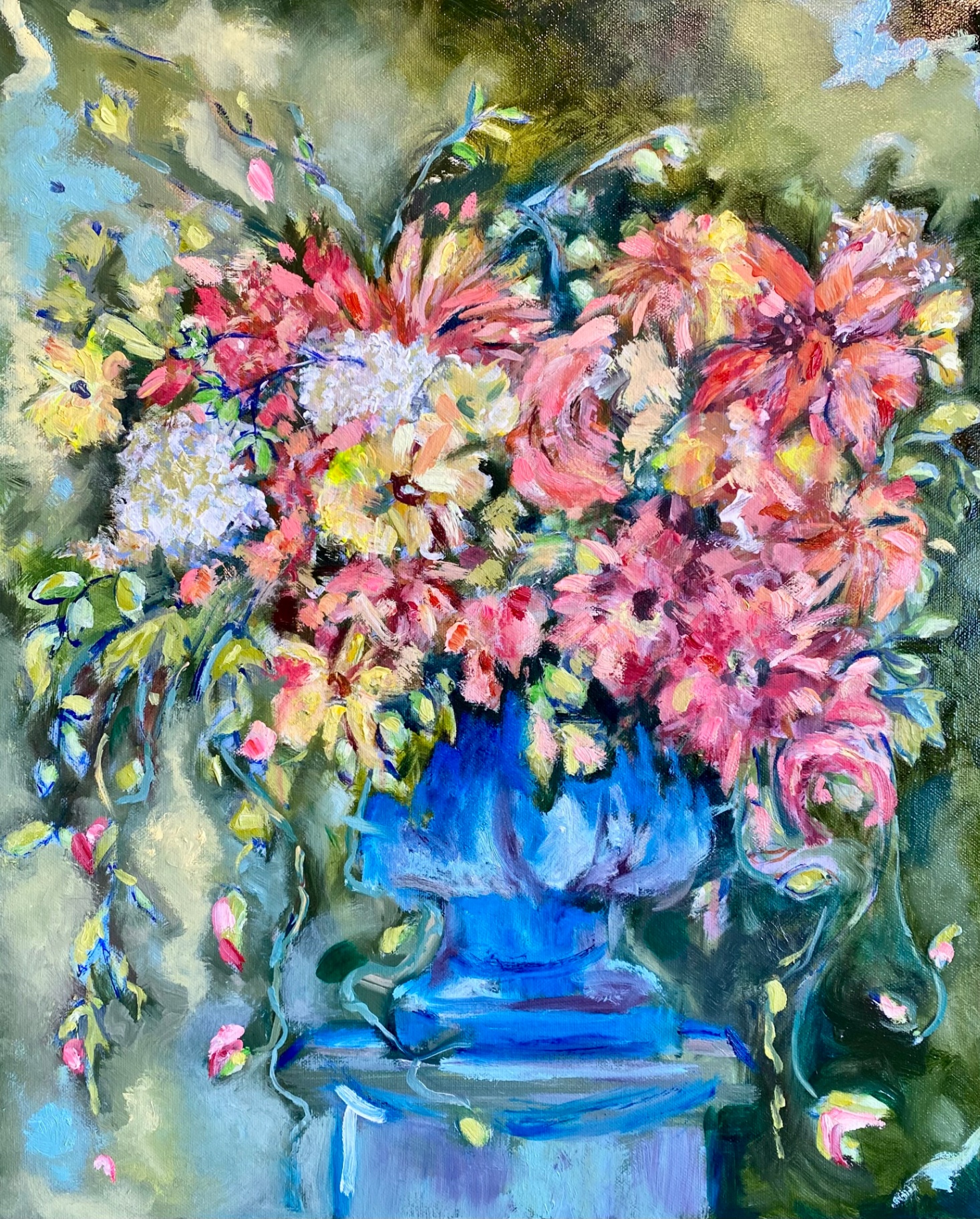 Blue - Mixed media by Heather Lavender