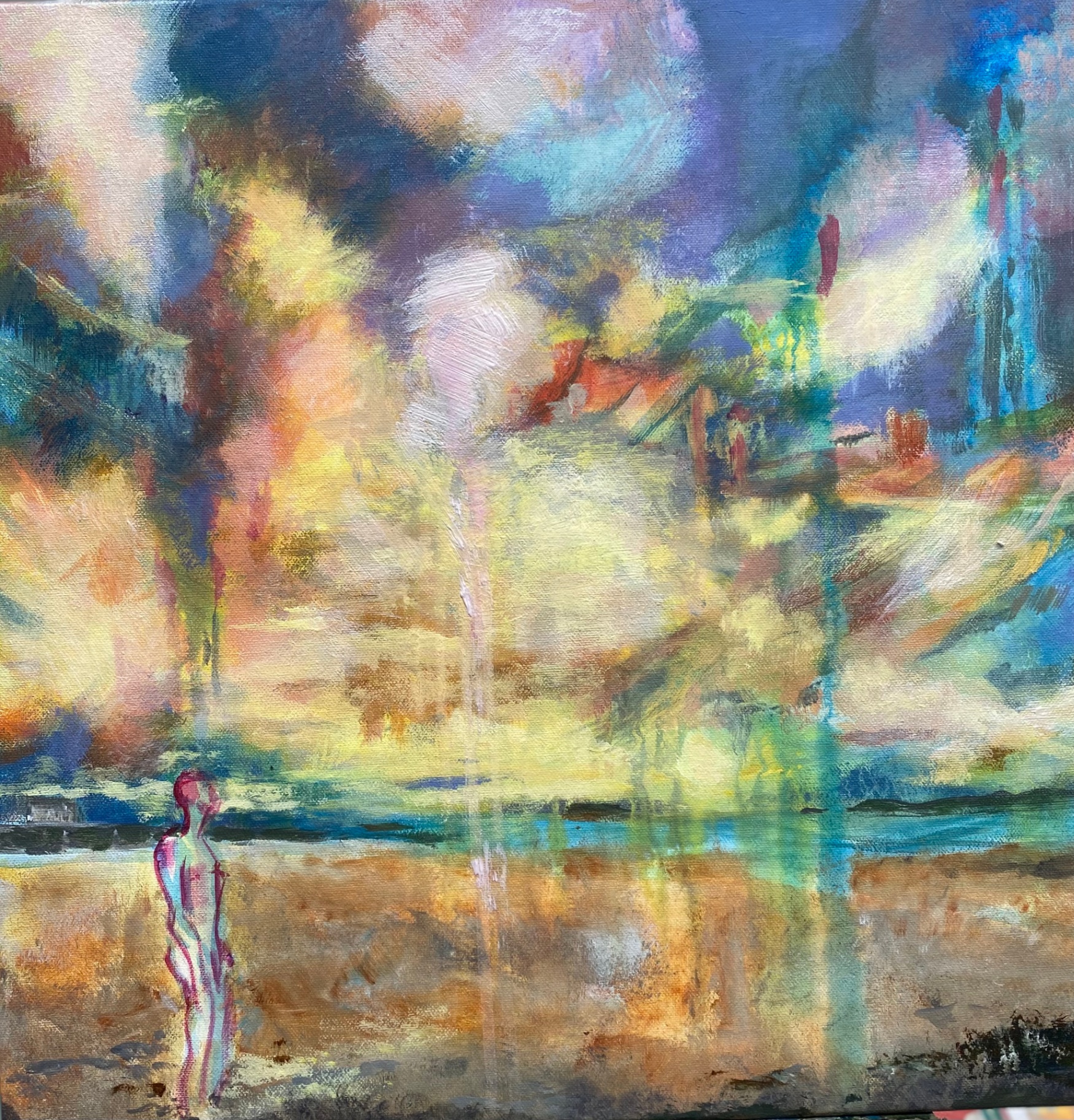 Dreams of Another Place - Acrylic on canvas by Heather Lavender