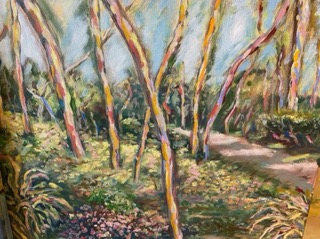 Among the Trees - painting by Heather Lavender